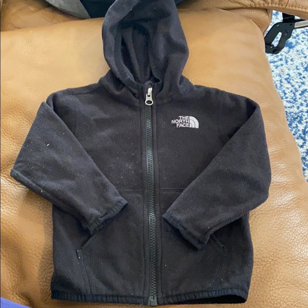Infant Black North Face Fleece